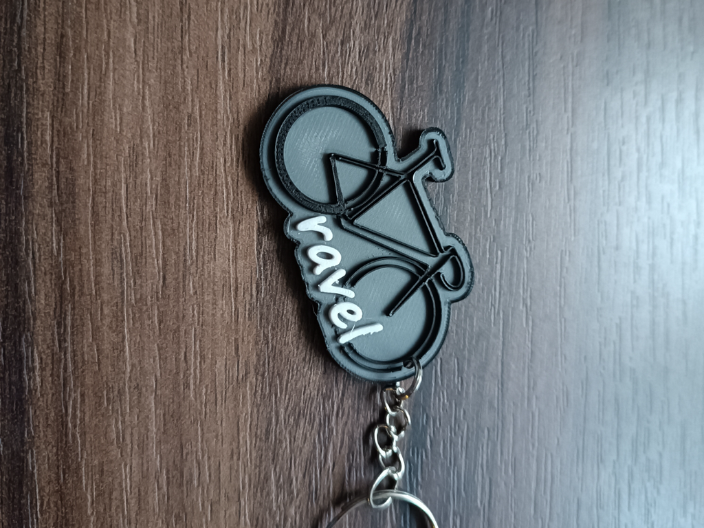 Keychain Gravel bike black green