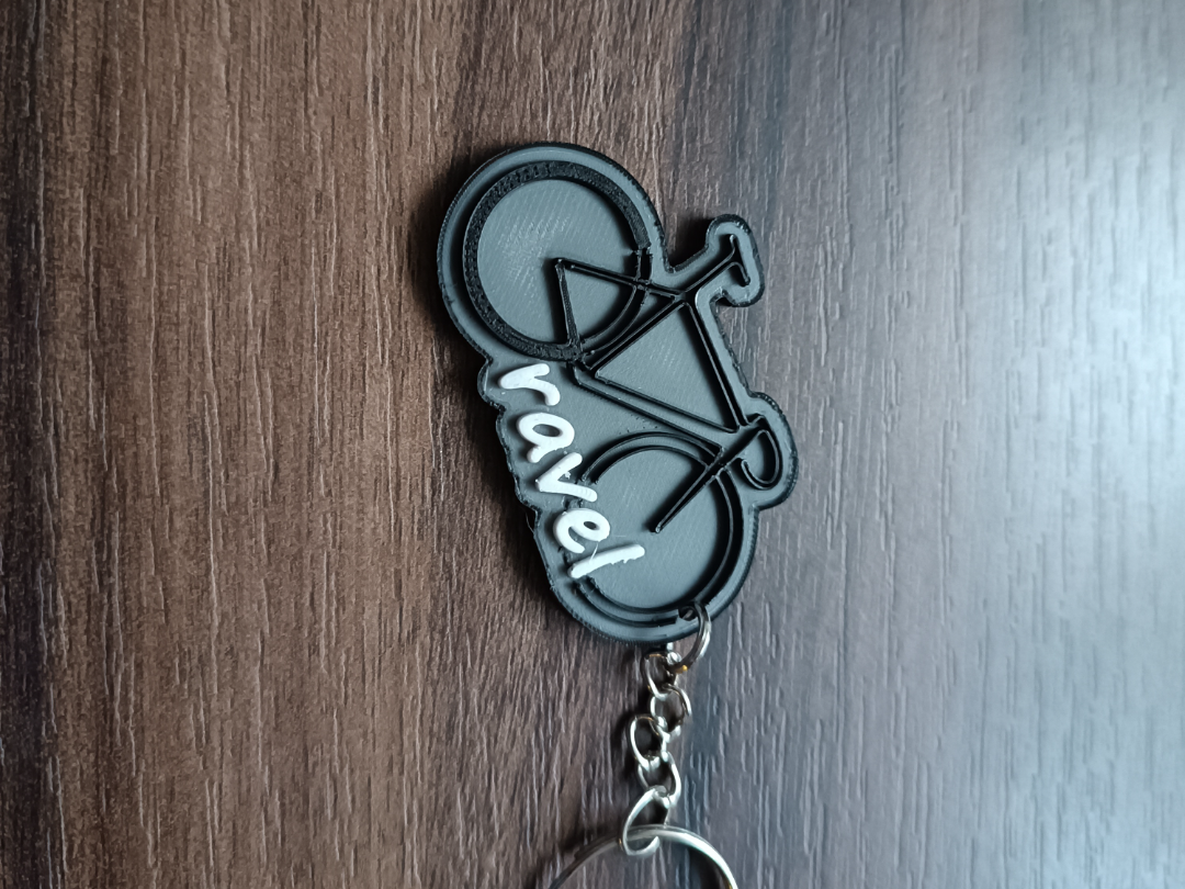 Keychain Gravel bike black green