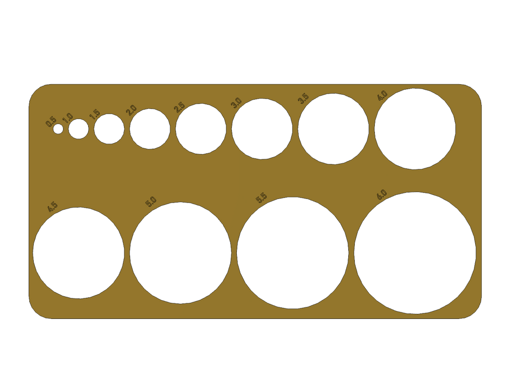 Circle shape drawing stencil