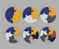 puzzle circular colores