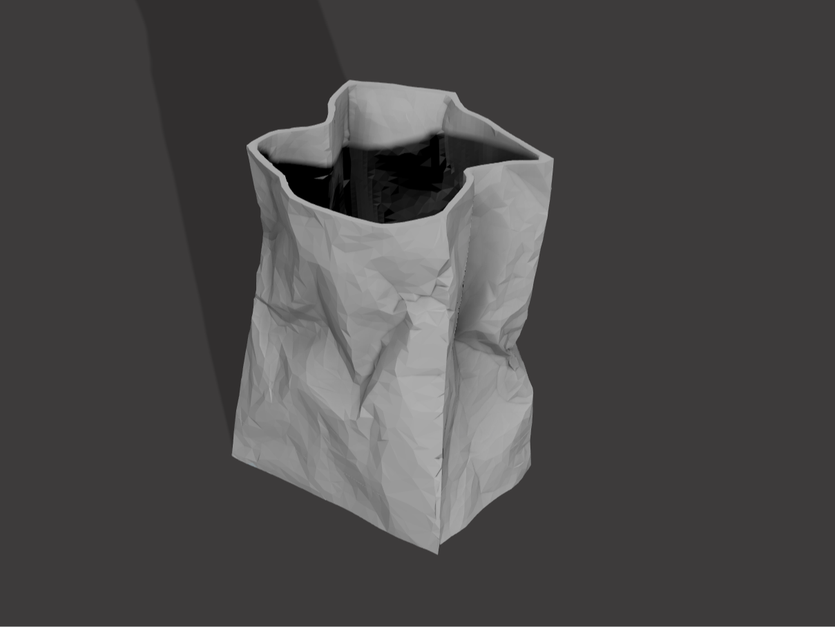 Paper Bag Planter w/ drip tray