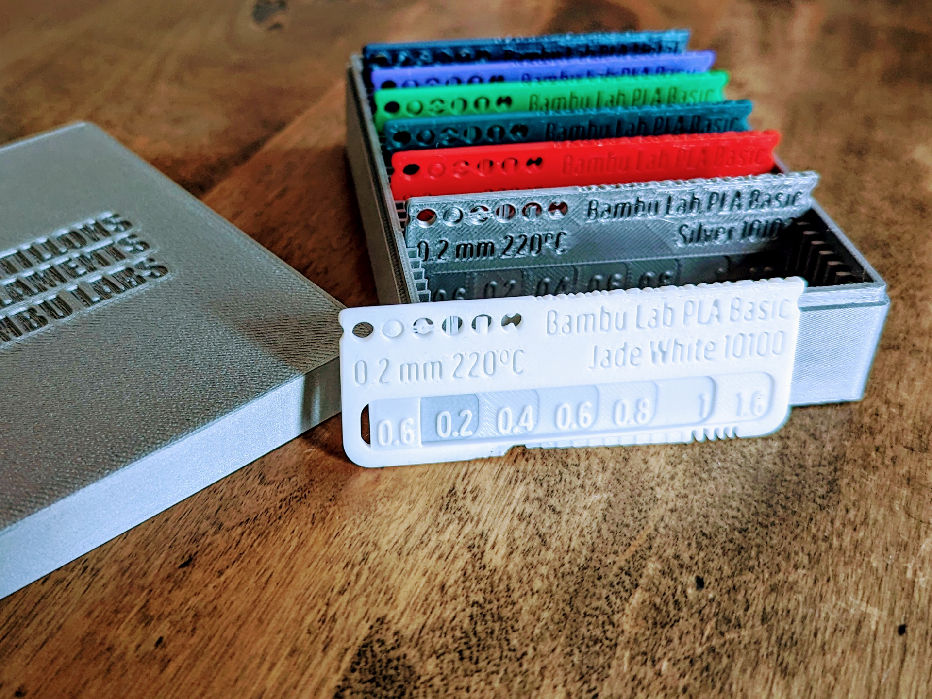 Bambu Lab PLA Filament Swatches