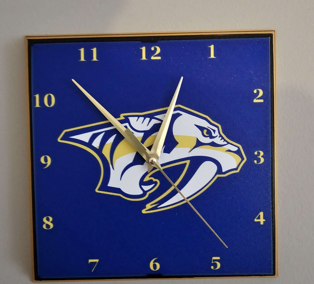 Nashville Predators Clock Face