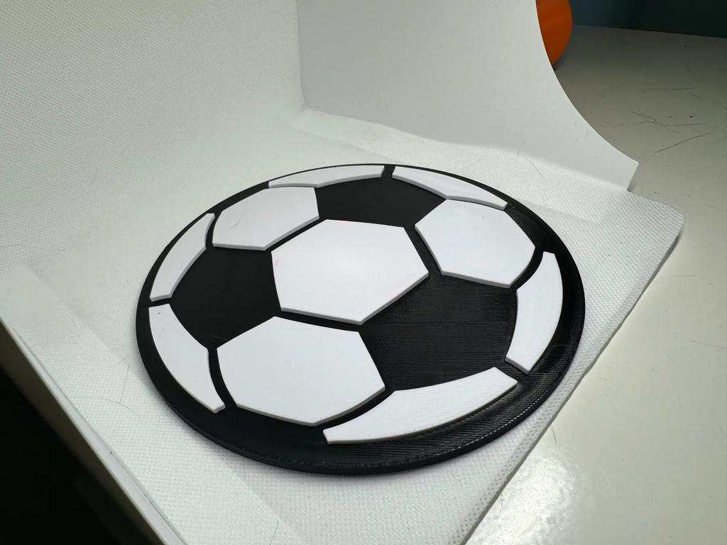 Wall Art - Soccer Ball - with wall Hanger Cutout