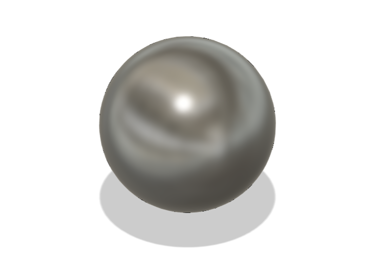 50 mm sphere - basic shape