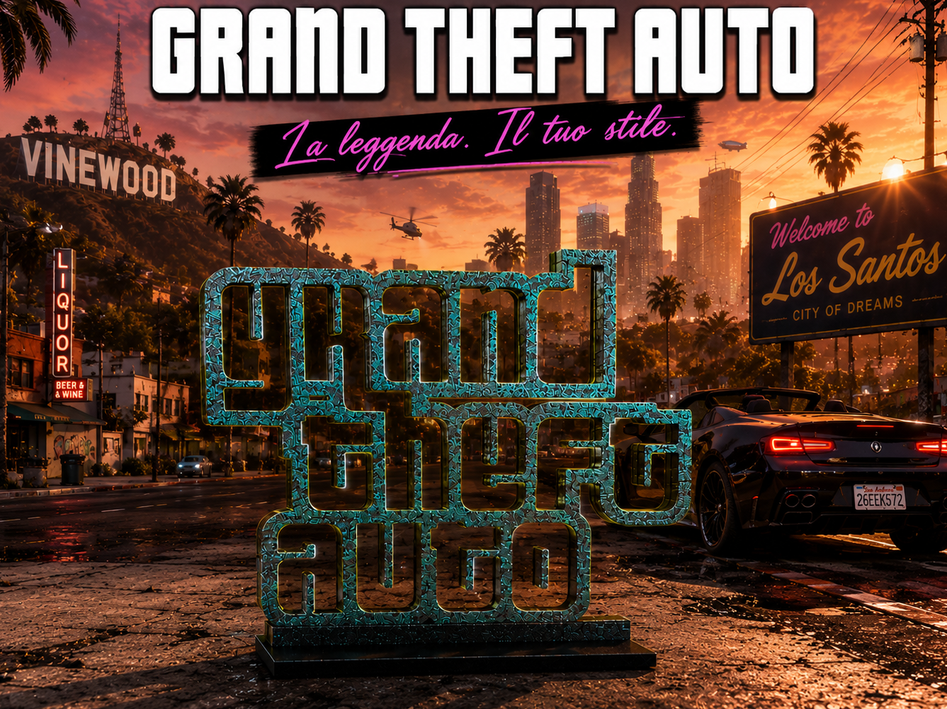 Grand Theft Auto (GTA) Logo da Scrivania