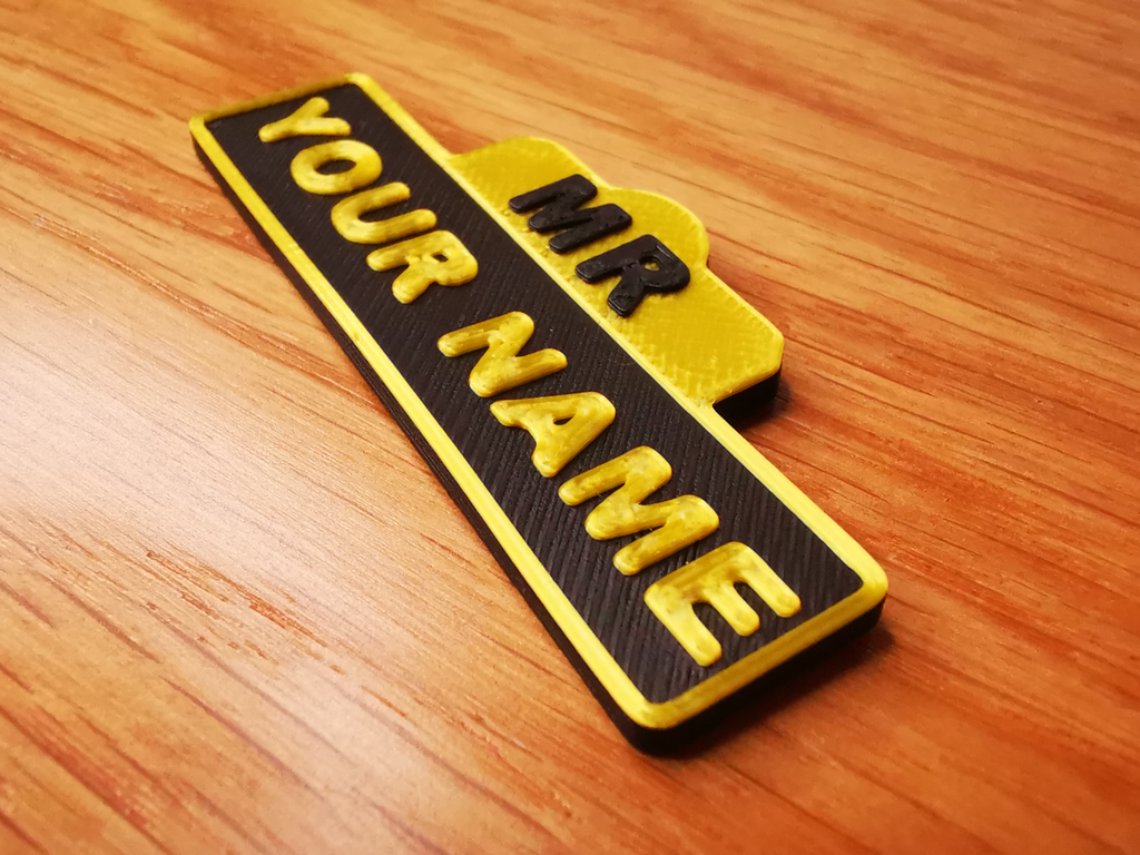 Portanome PERSONALIZZABILE - anche magnetica
