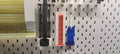 Plastic razor blade dispenser for IKEA Skadis