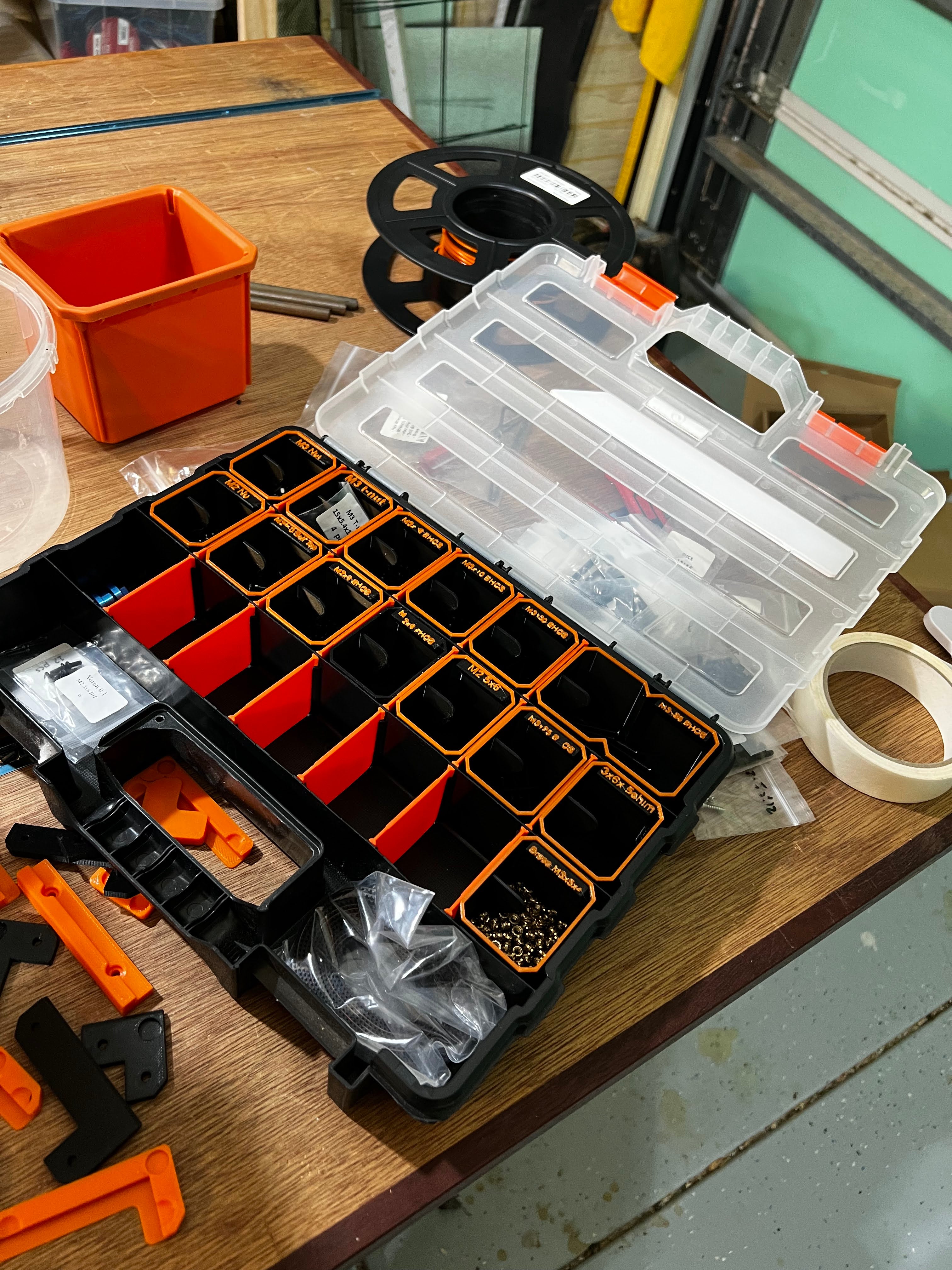 Easy access inserts for tactix containers - small parts storage (voron build kit)