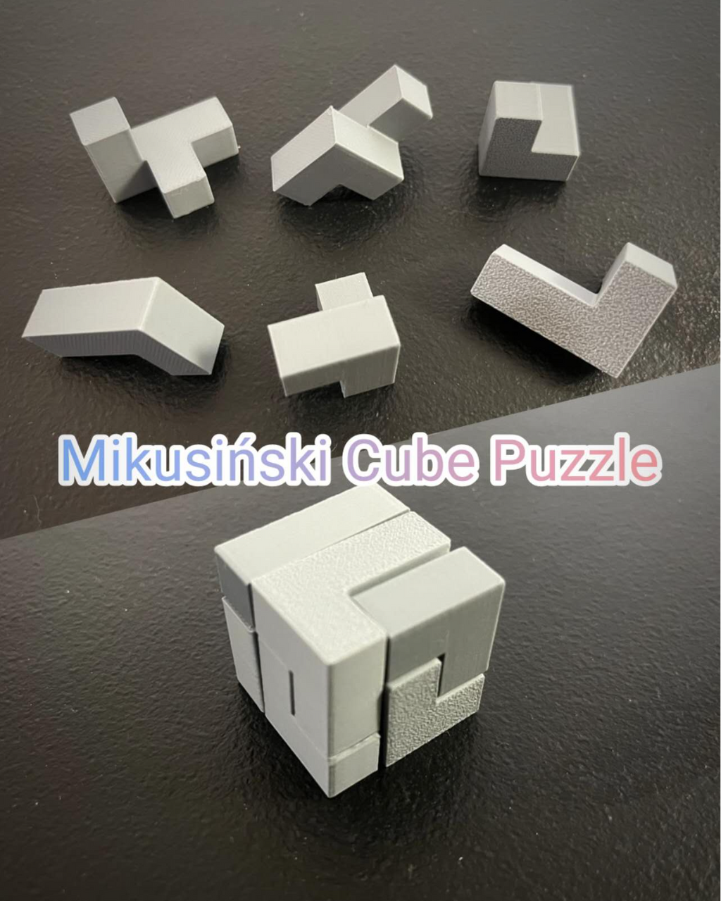 3*3*3 6-piece Mikusiński Cube puzzle