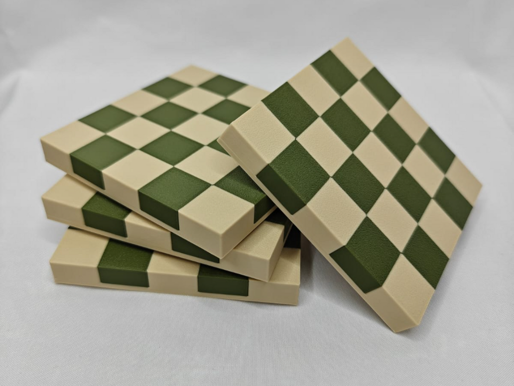 Checkered Coaster Set