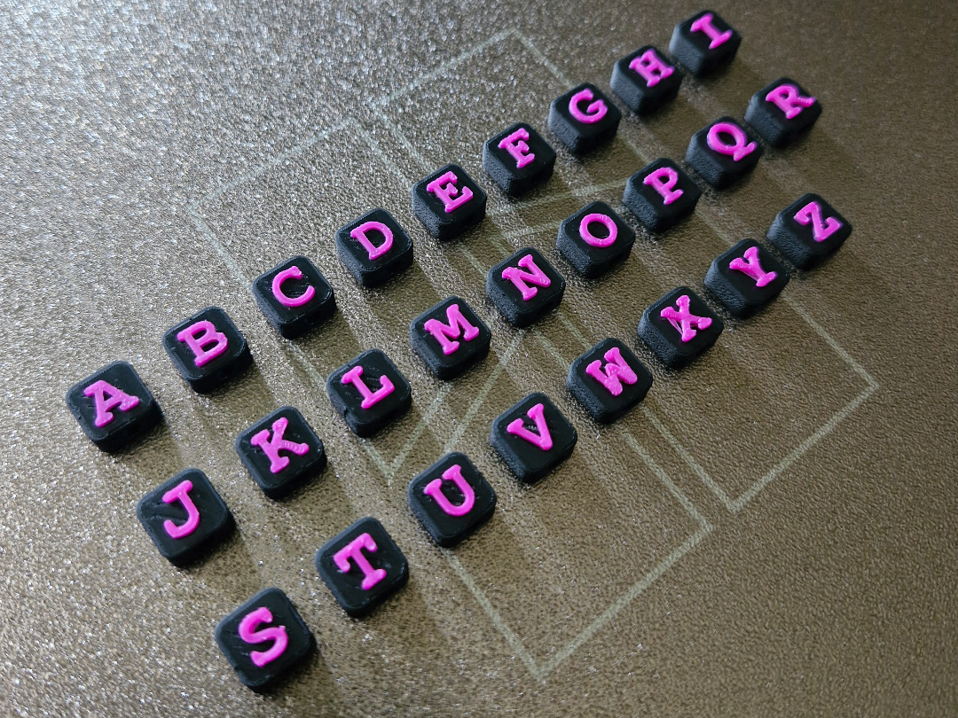 Buchstabenperlen ABC Vertikalloch