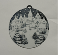 Christmas landscape in snow ball hueforge