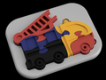 fire department car - Puzzle for Kids