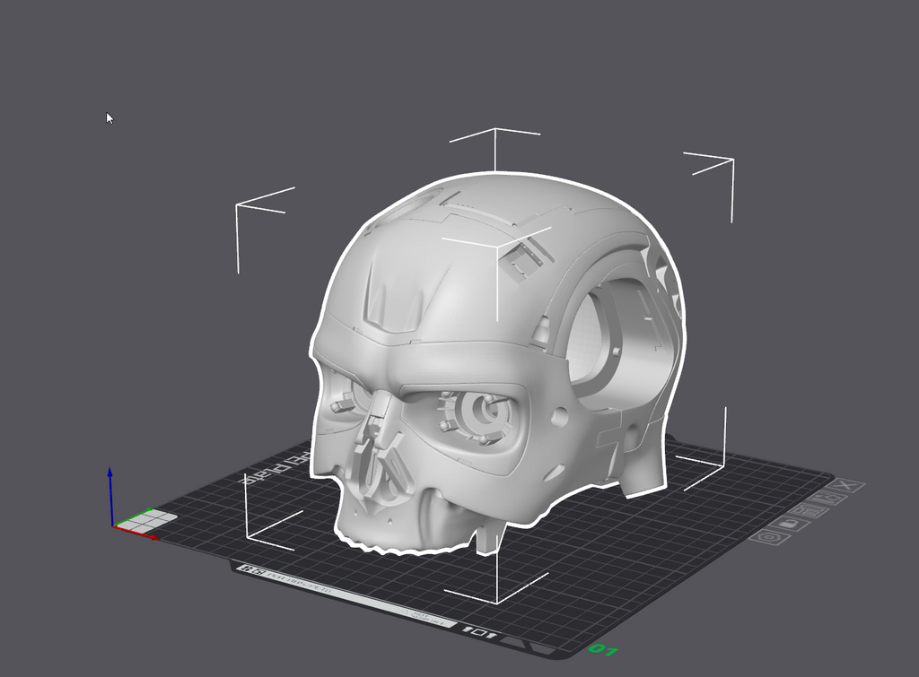 Terminator Inspired Skull