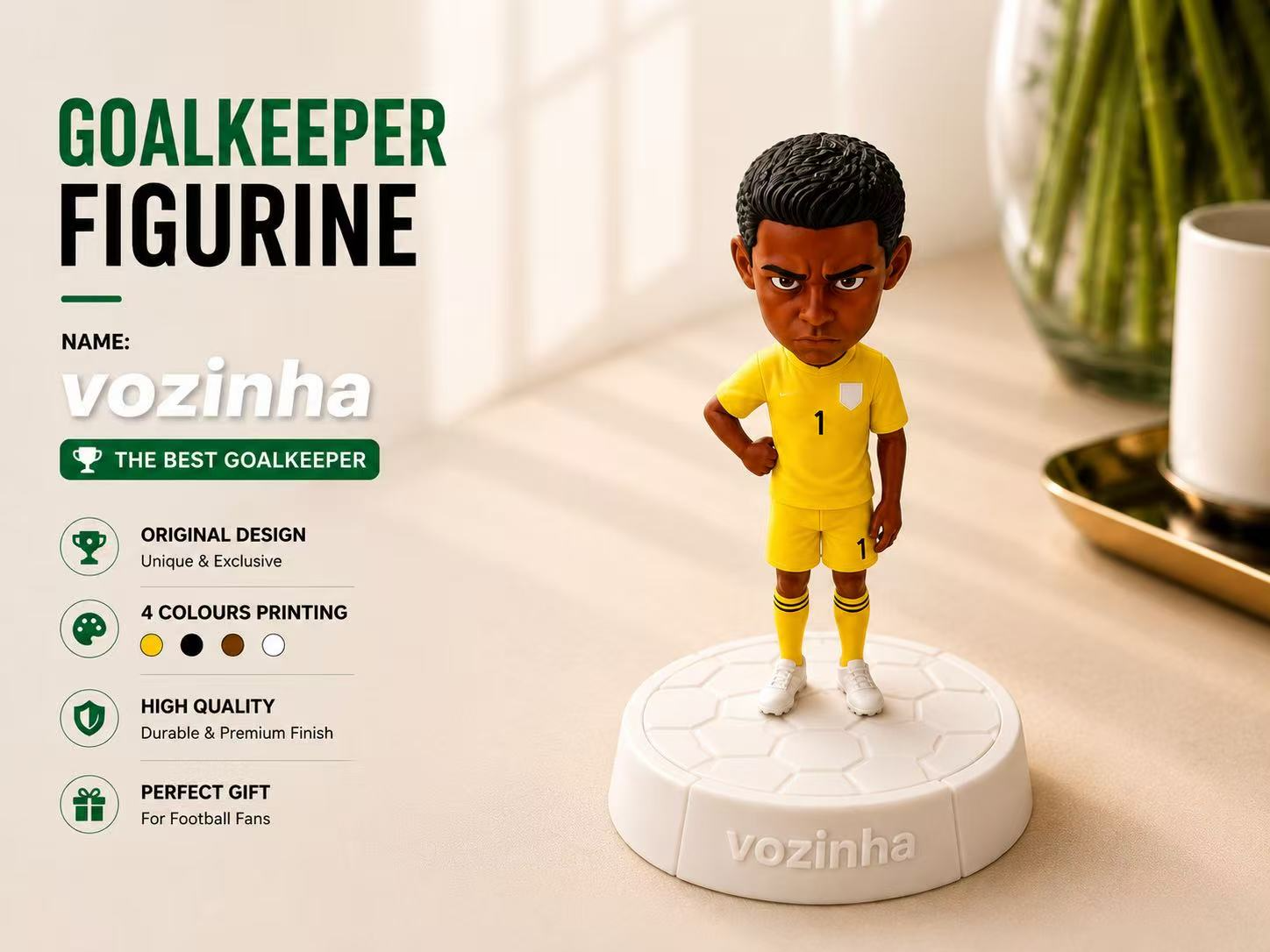 Vozinha (best goalkeeper) (4 colour)