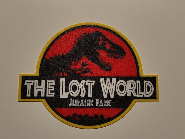 The lost World (Jurassic Park) Wall art plate