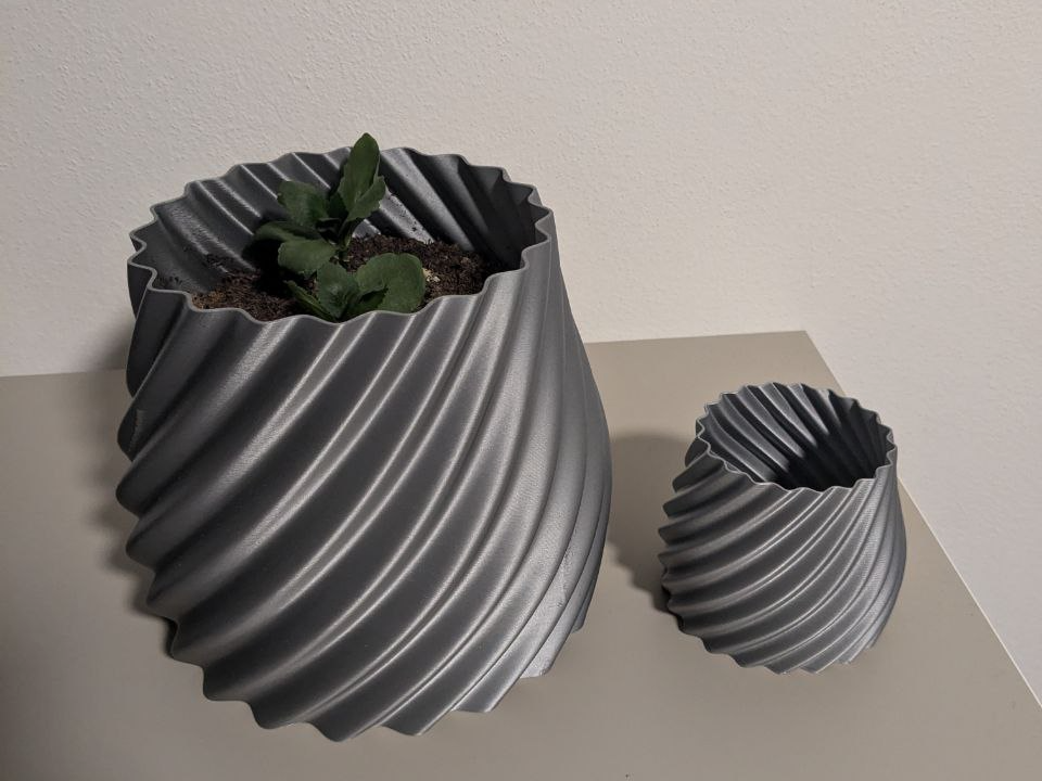 Wave planter vase / Pot planter - Vase Mode