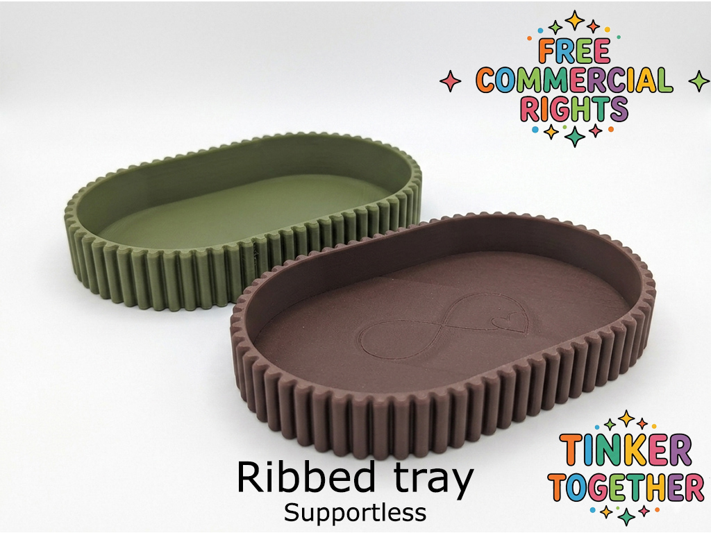 Ribbed tray