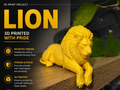 lion sitting on edge