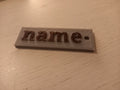 Name Plate Keychain