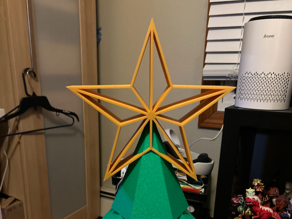 Christmas Tree Toper and 1 meter Christmas tree