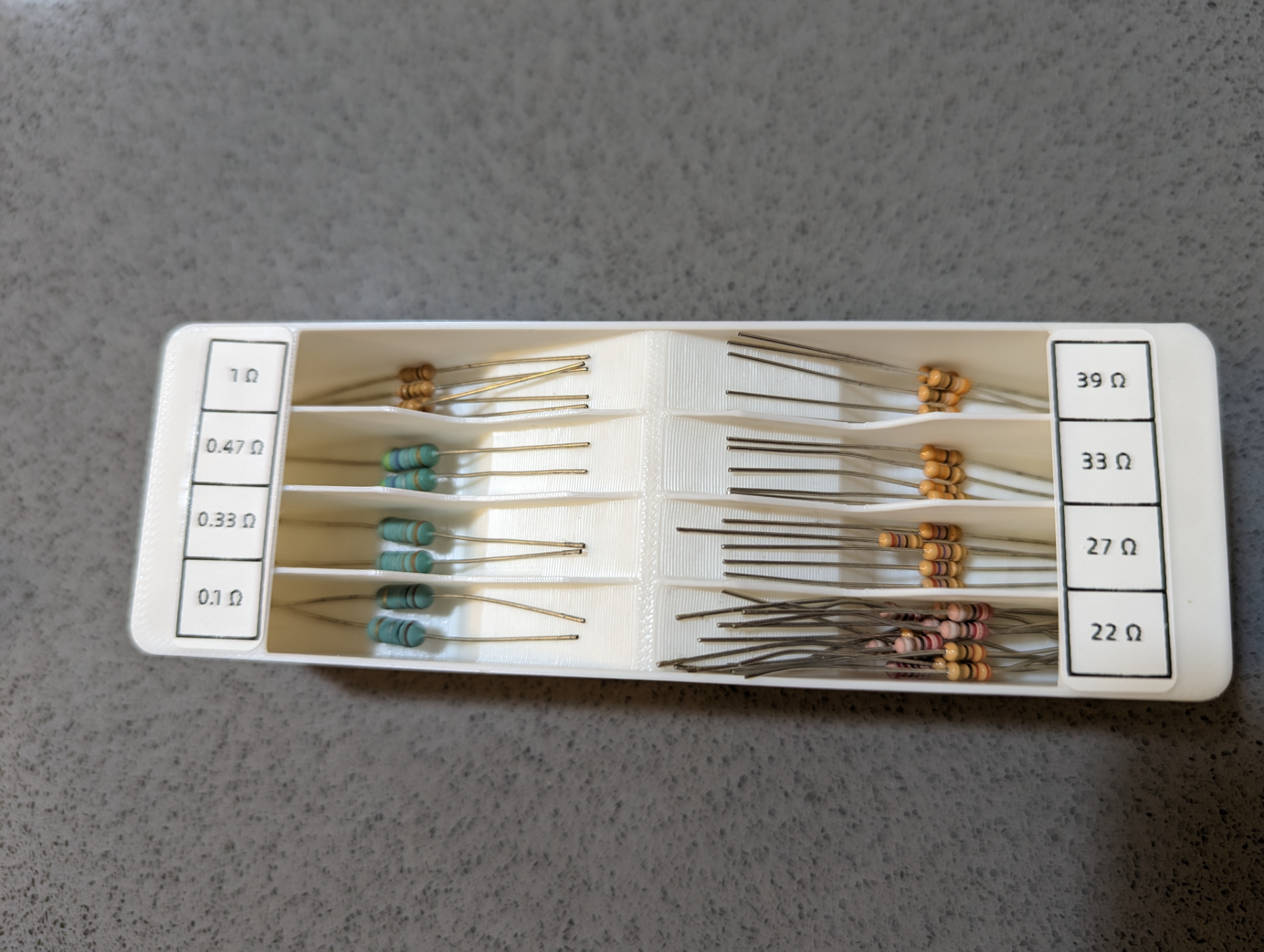 Resistor Holder Gridfinity