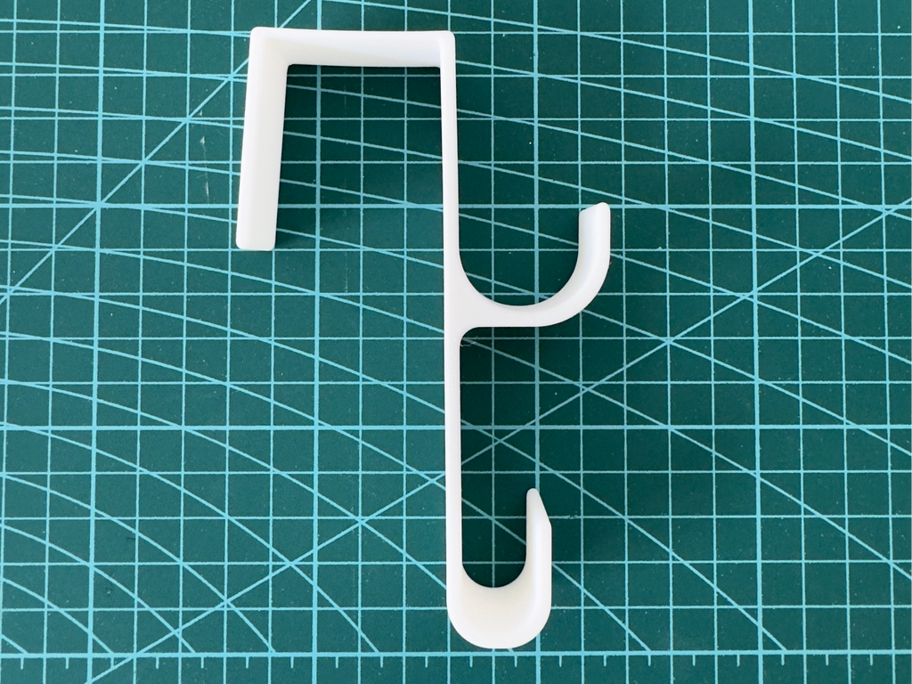 Double Clothes Hook for 35mm Doors