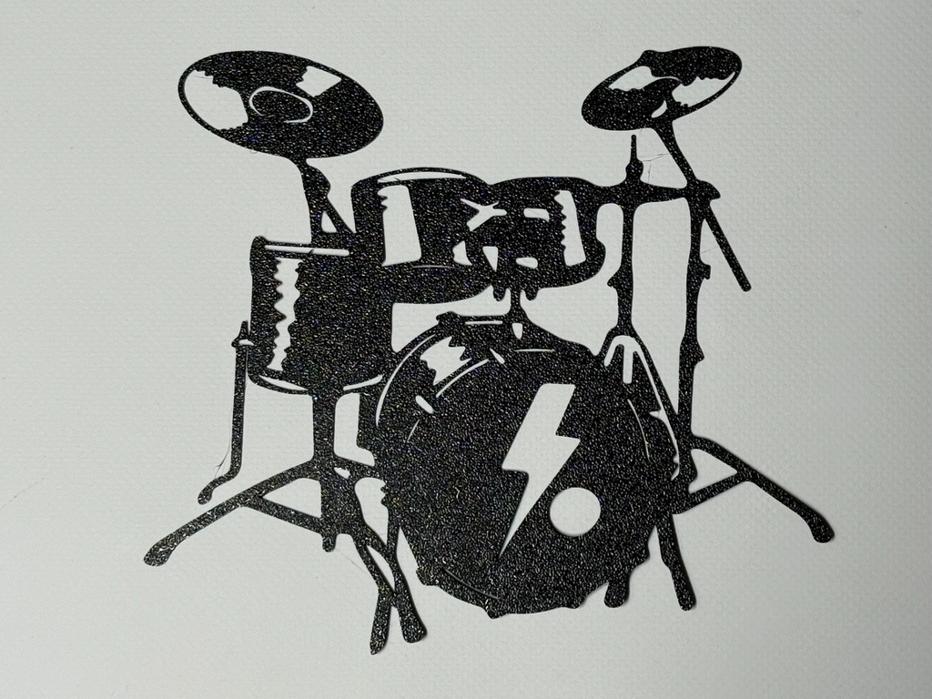 silhouette drum music (wall art)