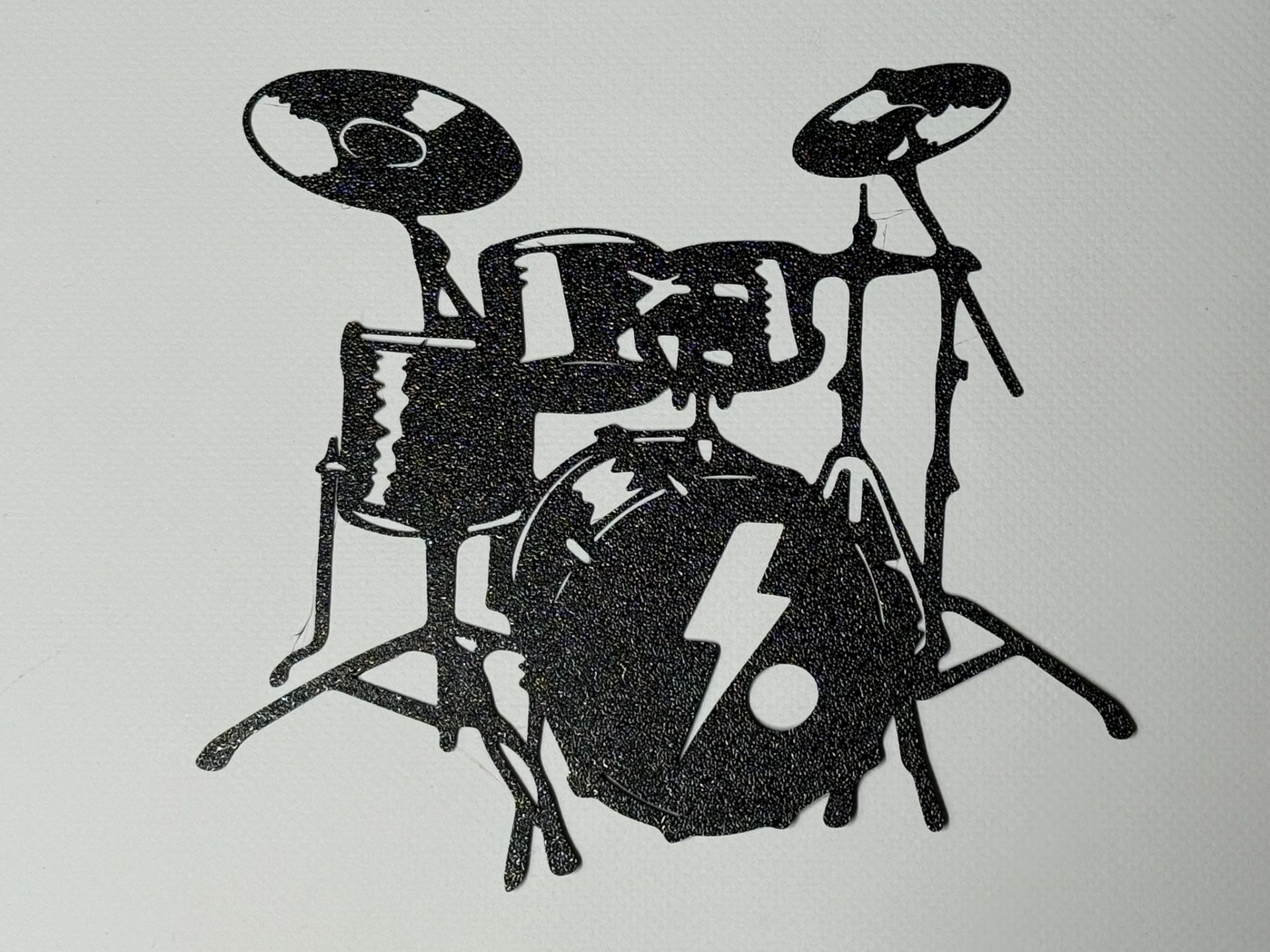 silhouette drum music (wall art)