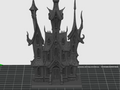 Gothic manor in Tim Burton style