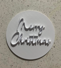 Merry Christmas cookie Stamp/debosser