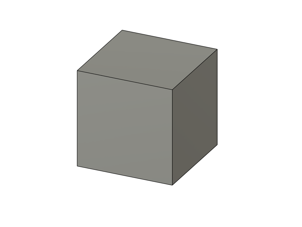 50 mm cube - basic shape