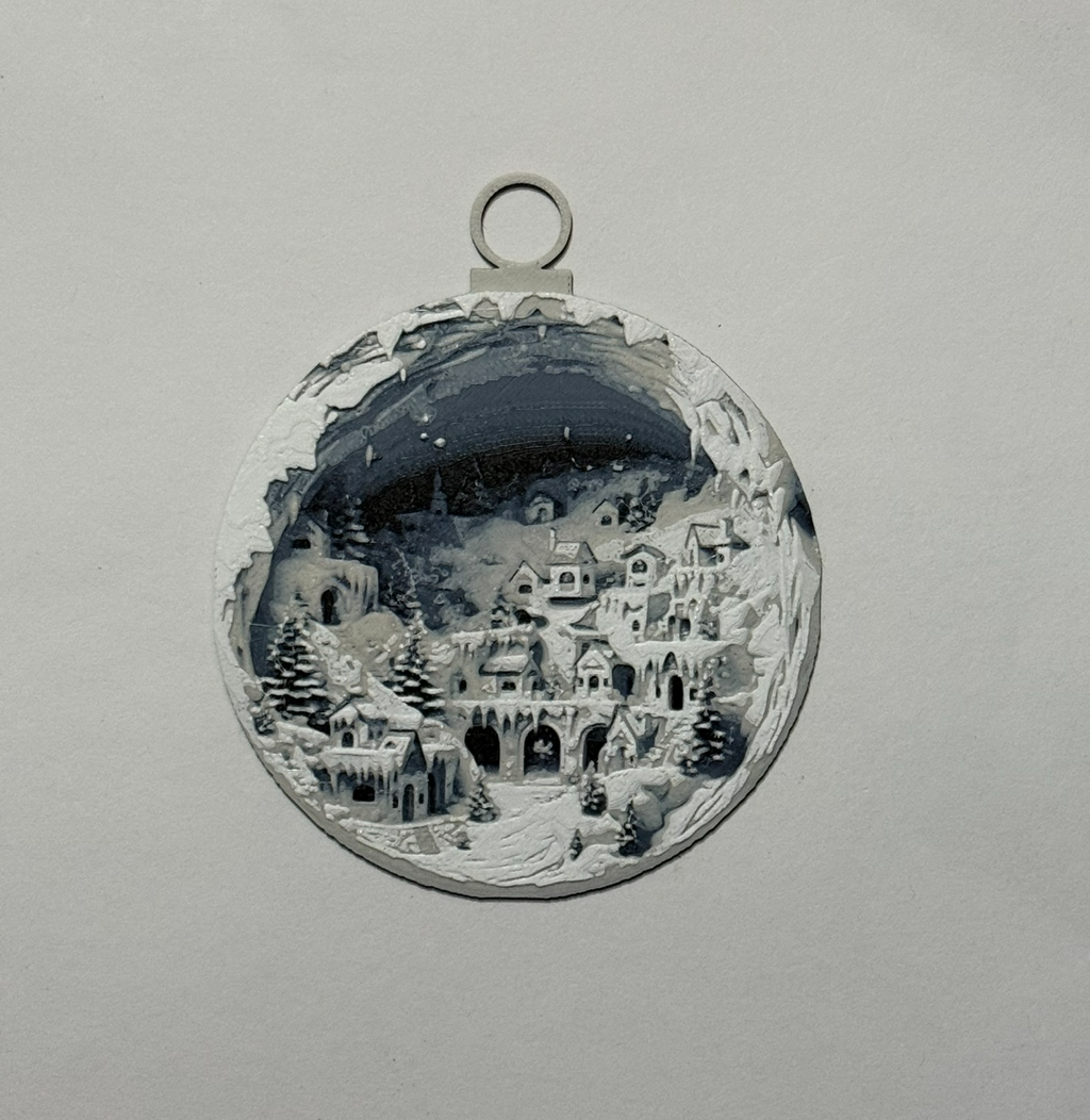 landscape christmas ball