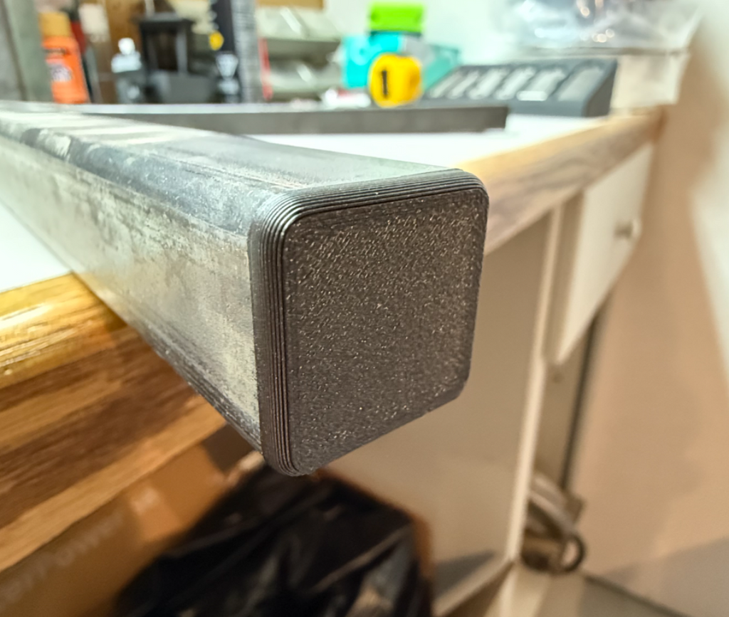 Box Tubing End Cap - 1x1x0.100in.
