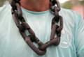 Oversize Necklace *NEW STYLE* 3" Chain Debossed