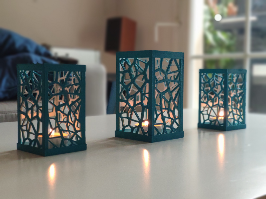 Voronoi tealight holder
