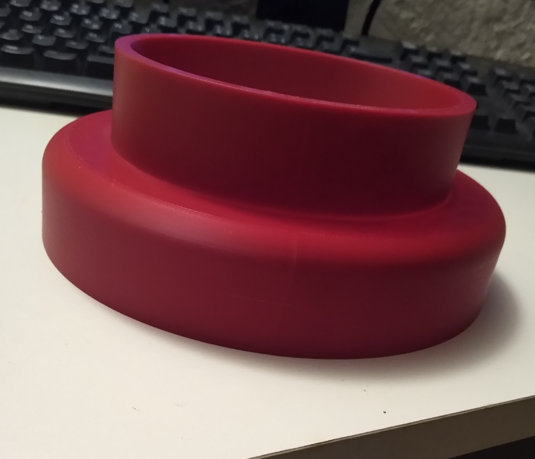 150mm(female) zu 125mm(male) Abluft Adapter
