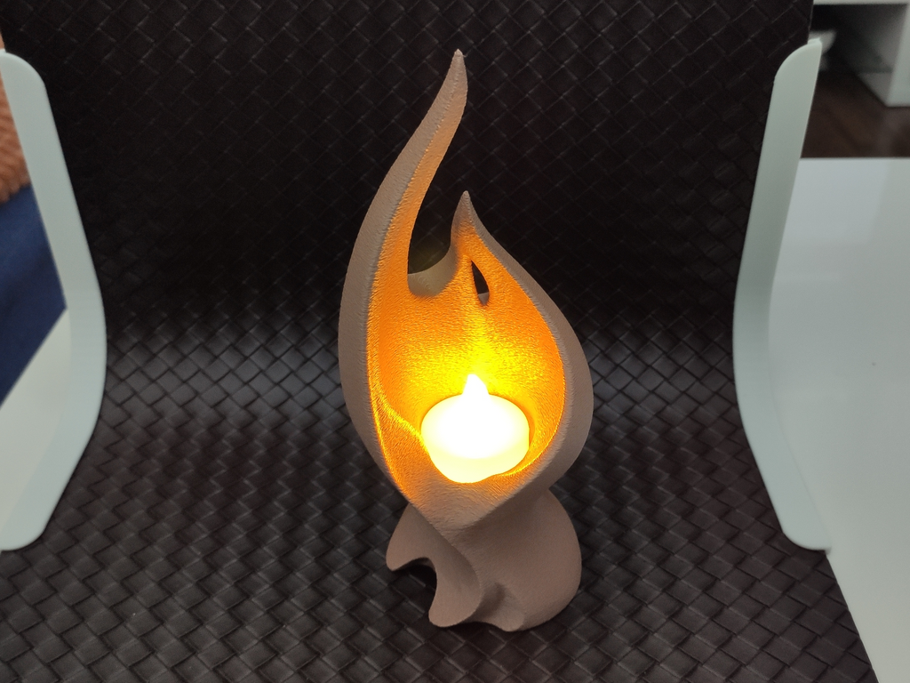 Decent Flame - LED tea light holder - no supports