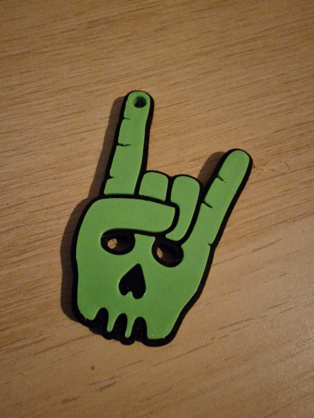 Rock on skull