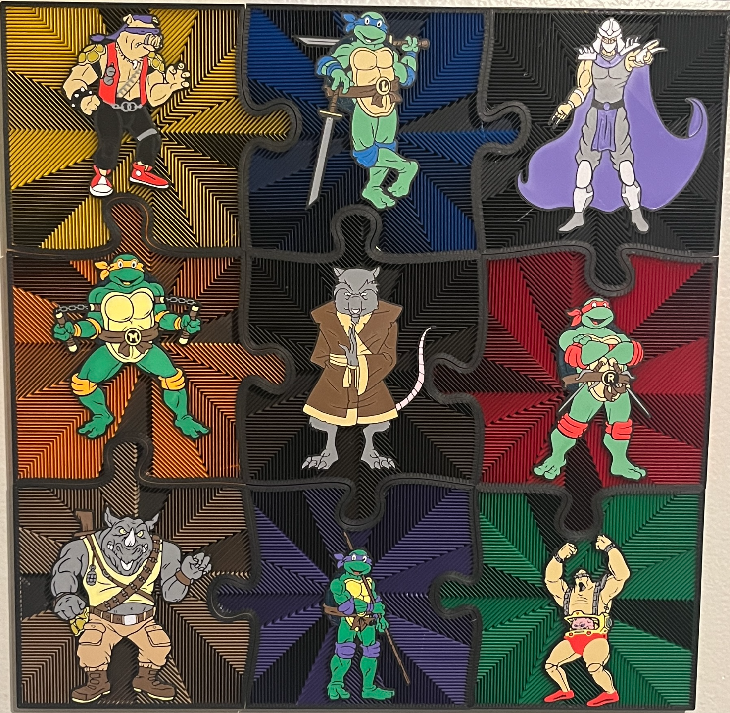 TMNT Puzzle Piece Wall Art