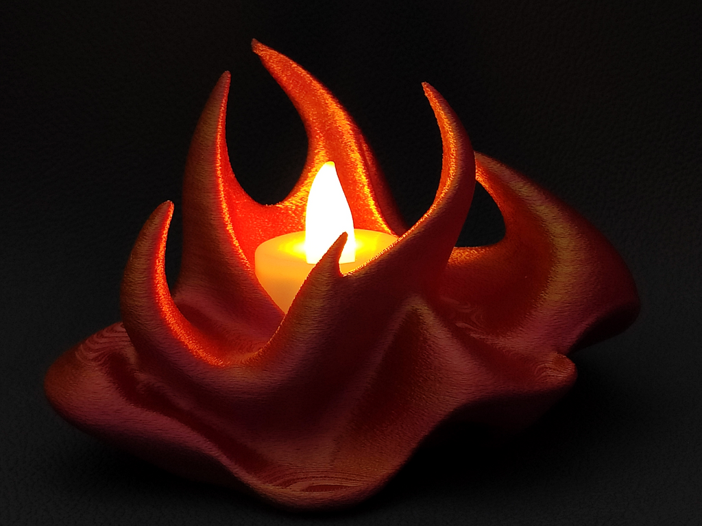Fire - LED tea light holder - No supports