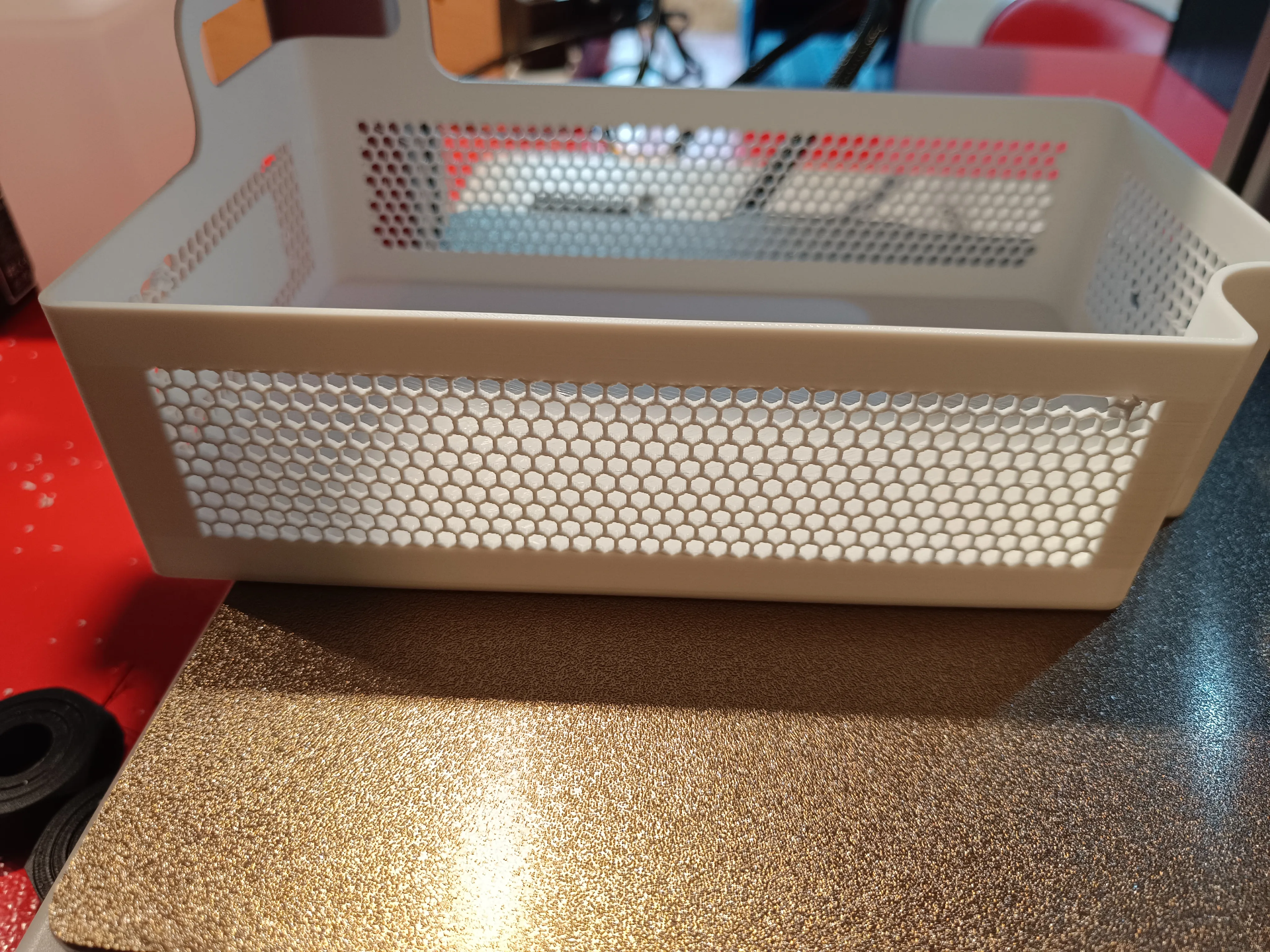 Ultra-Slim Hex-Mesh Purge Basket for Bambu Lab A1