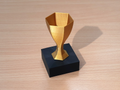 minimalistic hex trophy (vase mode)