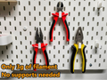 Pliers holder for Ikea Skådis