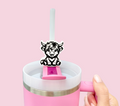 Highland Cow Straw Topper | 10mm Tumbler Accessory