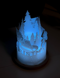 Merry Christmas Round Lantern