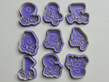 One to Nine Cookie Cutter Birthday Stamp Party