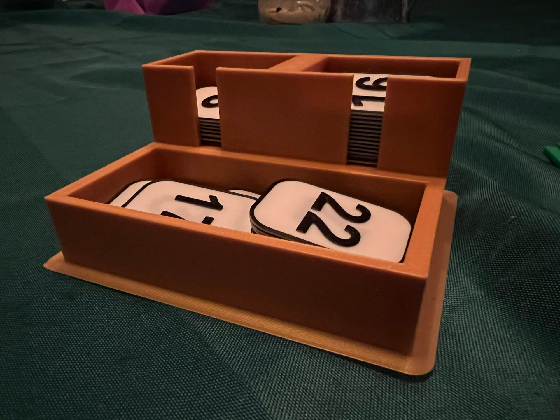 Now you have it, Now you dont. Christmas Game Numbers and Bin.