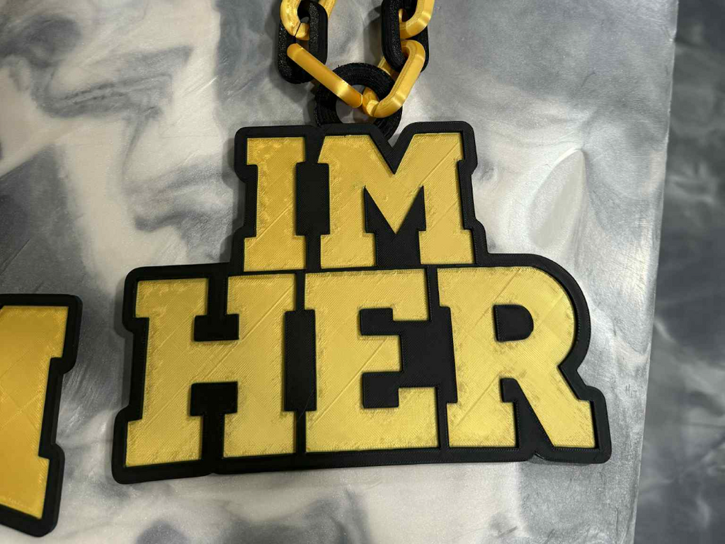 IM HER Necklace Pendant